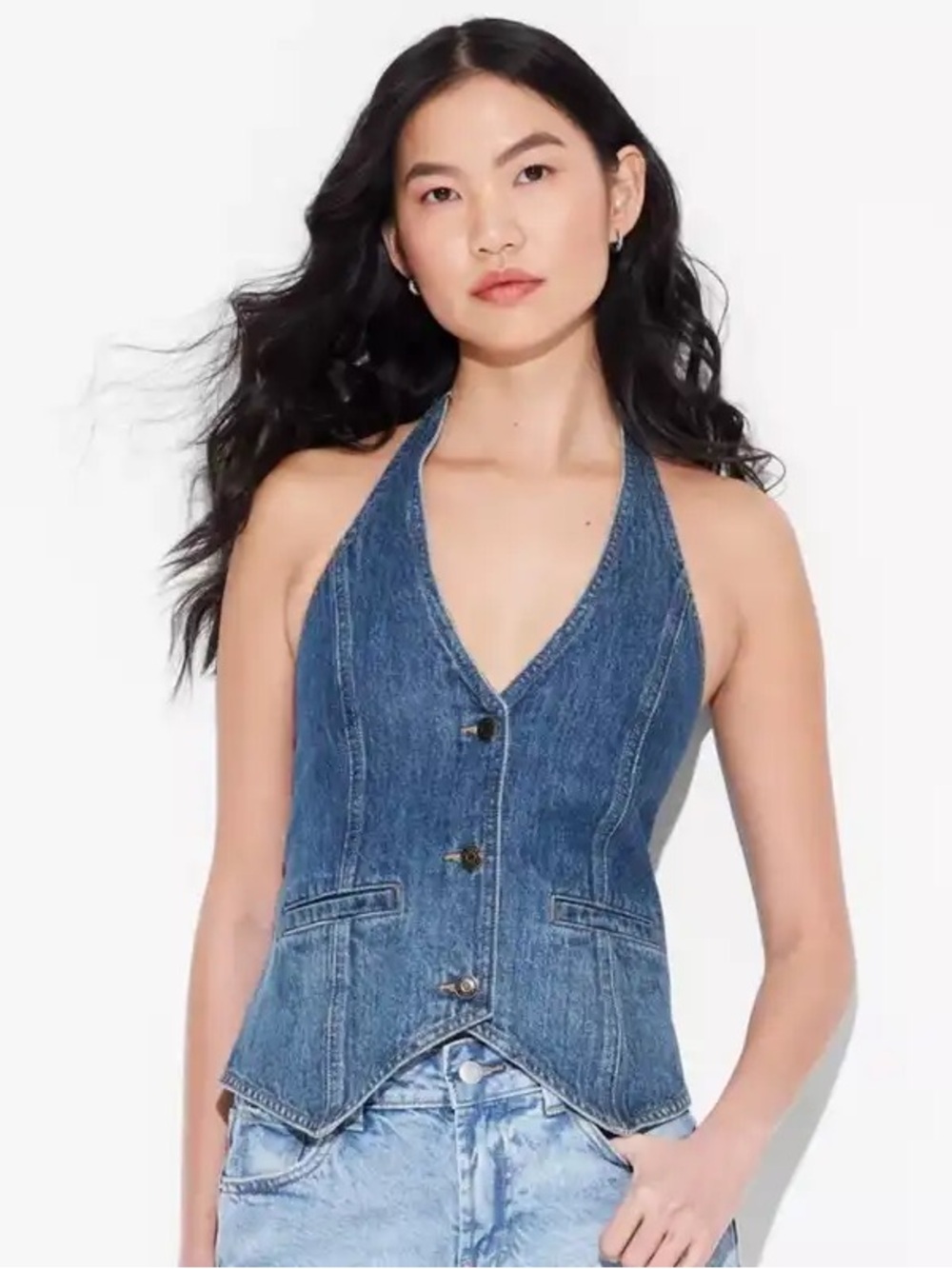 Wild Fable Denim Halter Vest